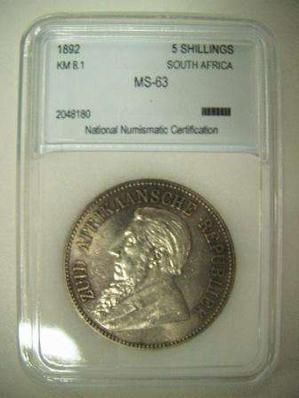 1892  Crown , Single Shaft  * NNC Graded  MS 63 *