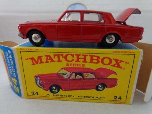 Matchbox Rolls Royce silver shadow no 24 Lesney England REGULAR WHEELS MINT IN BOX