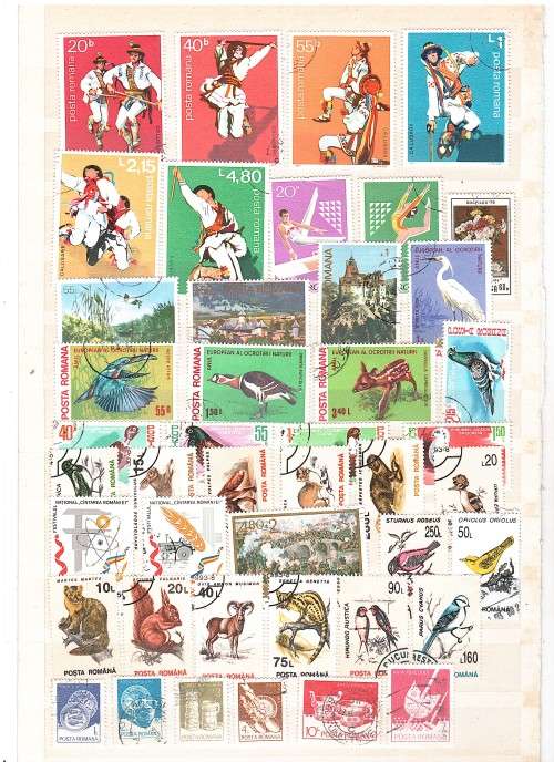 Romania 150+ used stamps