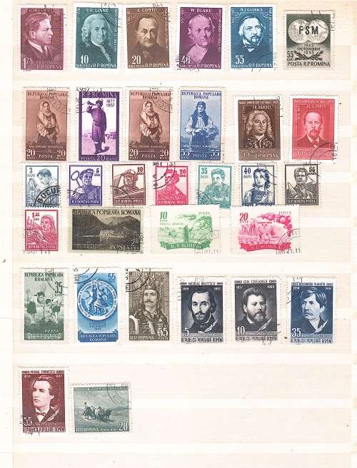 Romania 150+ used stamps
