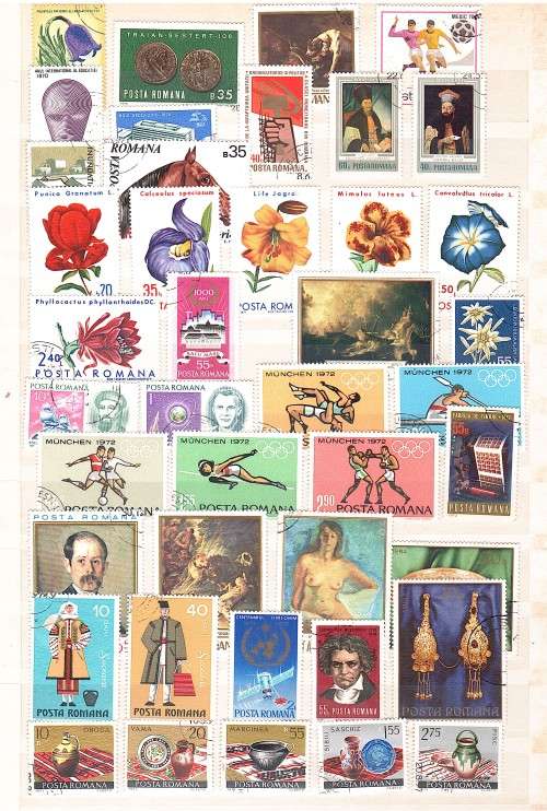 Romania 150+ used stamps
