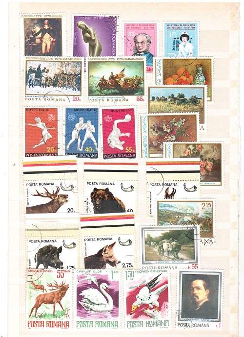 Romania 150+ used stamps