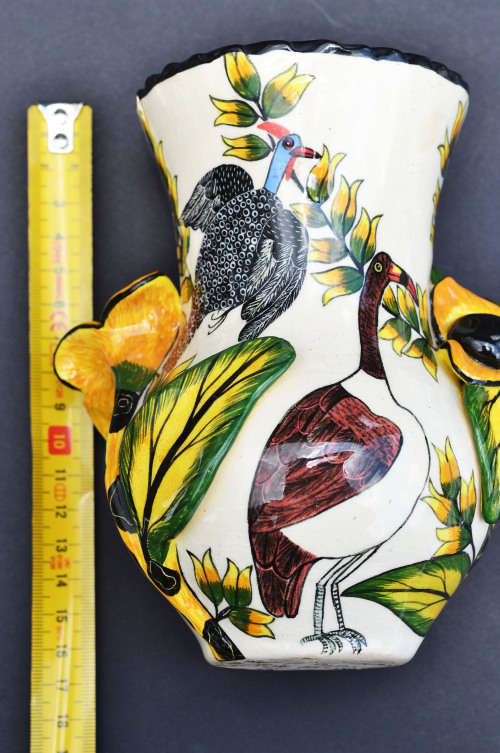 Ardmore Vase. Made by Mirriam painted by Gladys 2007