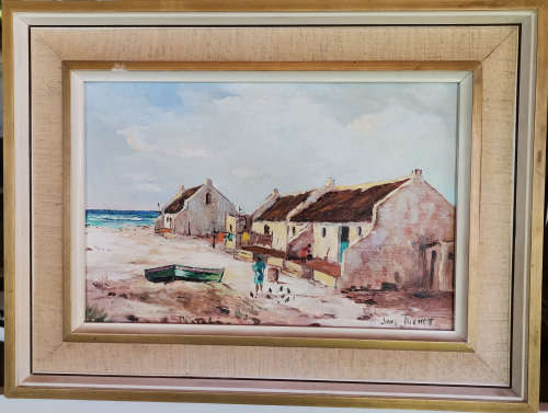 June Tuckett - Arniston 1974 - Cape Landscape oils - Magnificent art! Bid now!