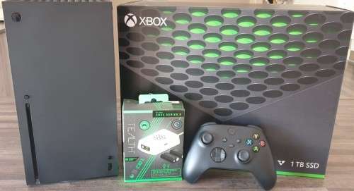 Xbox Series X Console + Stealth Twin Rechargable Batteries + 3 Months Xbox Game Pass