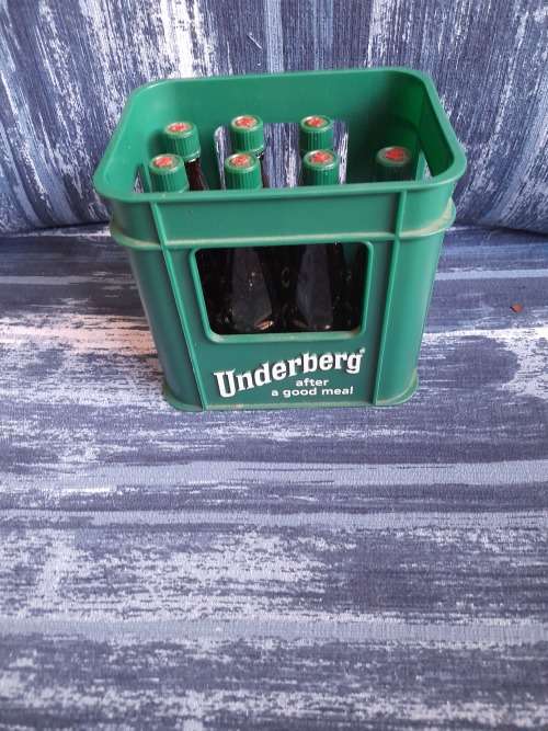 Mini bottles in crate