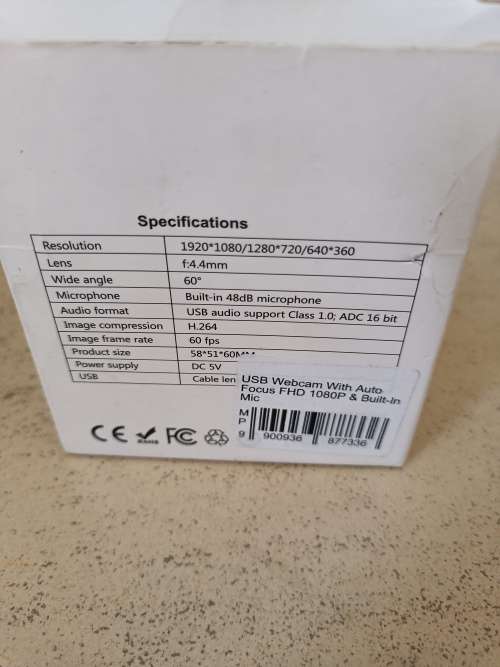 USB webcam
