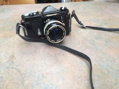 Nikkon Nikkormat black 1970's model film Camera