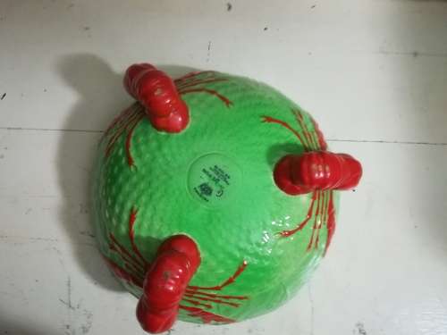 Crown Devon red Lobster salad bowl