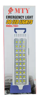 Emergency LED Lamp - 30 Led lights rechargeable lithion ion