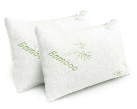 Bamboo Pillow x 2 - Hollow memory fibre - Hypo Allergenic Pillows
