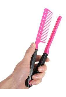 V Comb Hair Straightener Hairdressing Salon Brush Tops
