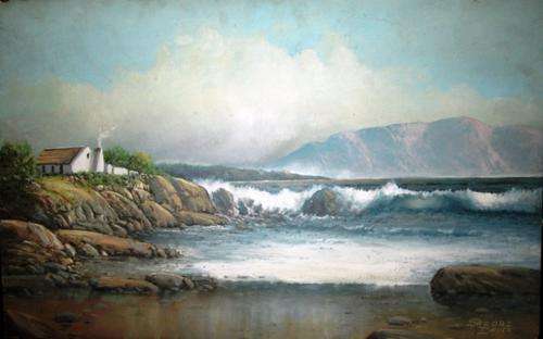 Jacobi Davies original oil painting on hard canvas