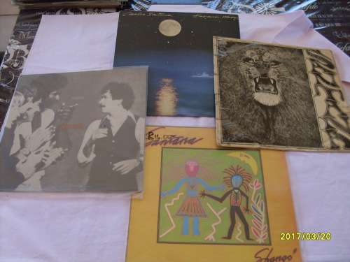 Carlos Santana and 3 Santana LP'S!