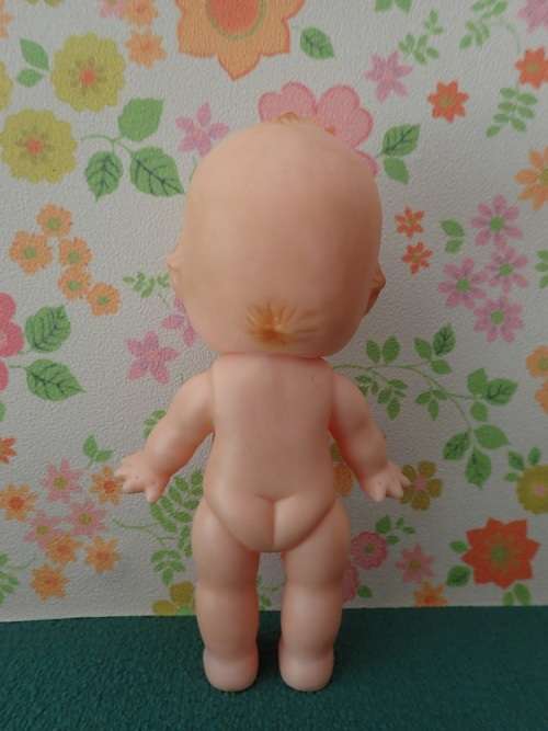 Kewpie Doll Rubber Unusual Brown Eyes