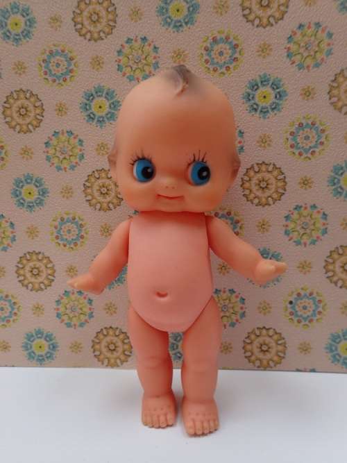 Kewpie Doll Rubber Black Hair