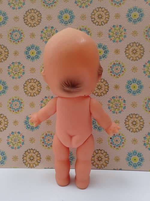 Kewpie Doll Rubber Black Hair