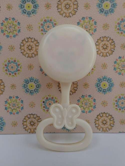 Vintage Baby Toy Rattle Fox