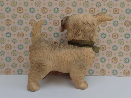 Vintage Squeaky Toy 'Woofie The Loveable Pup' Green Eyes