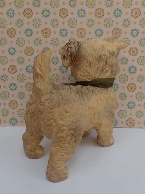 Vintage Squeaky Toy 'Woofie The Loveable Pup' Green Eyes