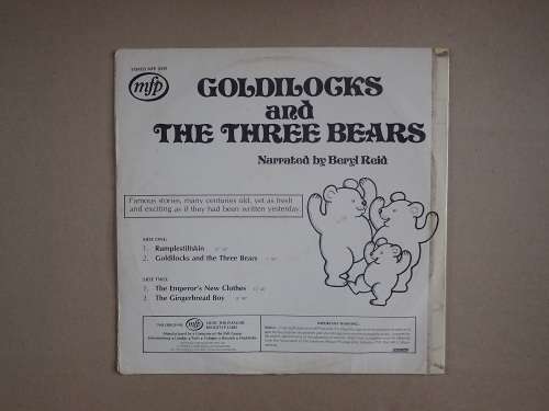 Goldilocks and the Three Bears - 4 stories, 1975 (Vinyl LP Record)