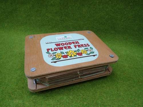 Vintage Wooden Flower Press (with original box)
