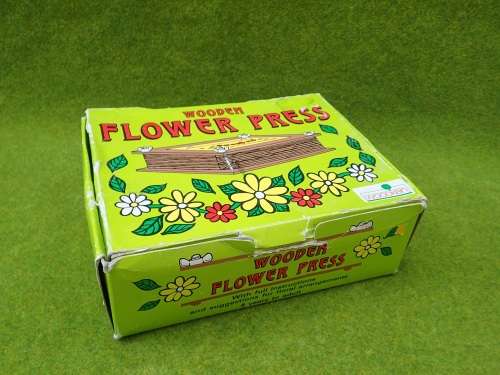 Vintage Wooden Flower Press (with original box)