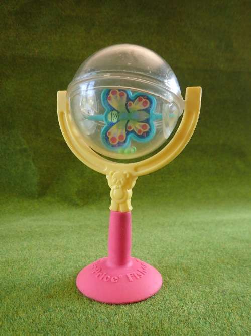 Vintage Fisher Price Baby Rattle with Suction Cup