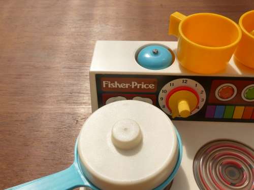 Vintage Fisher Price 1978 Stove Pretend-Play Toy
