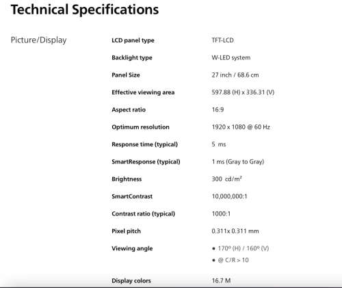 27` Philips Full HD monitor