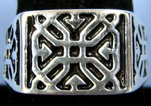 Sterling Silver Men's Chunky Celtic Ring, size 12/Y