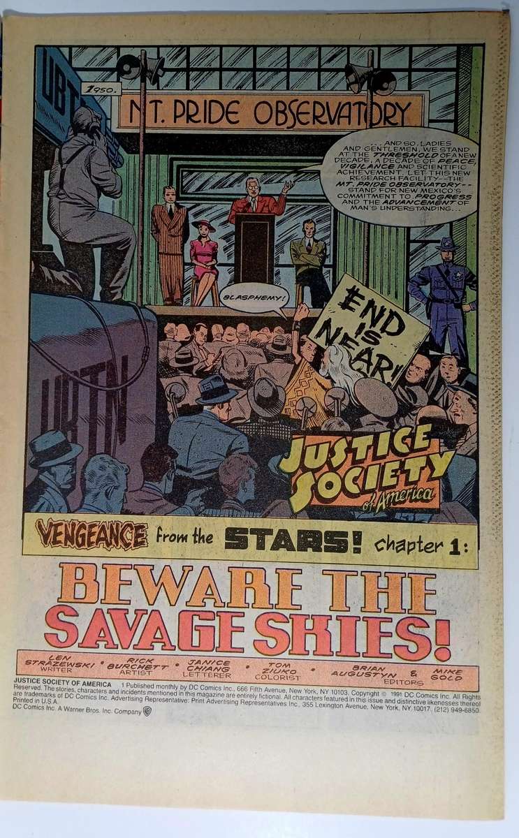 DC Comics Justice Society of America #1 - Key Issue!