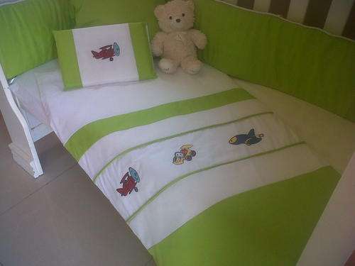 Embroidered Aeroplane 7 Piece Baby Linen Sets