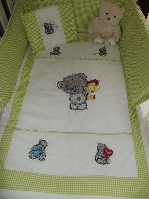 Embroidered Tatty Bear 7 Piece Baby Linen Sets