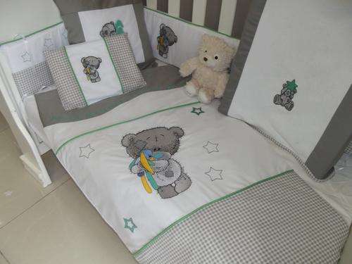 Embroidered Tatty Bear 2 Piece Baby Linen Sets - Reserved for Elicia