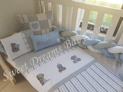 Embroidered Tatty Bear Baby Linen