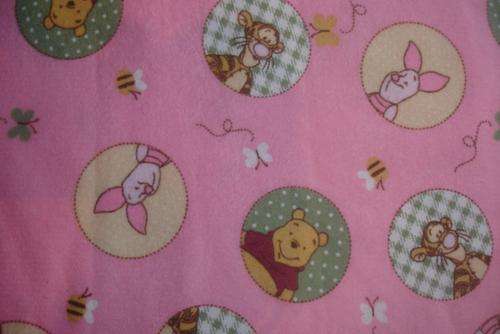 Pink Winnie the Pooh Receiver Blanket