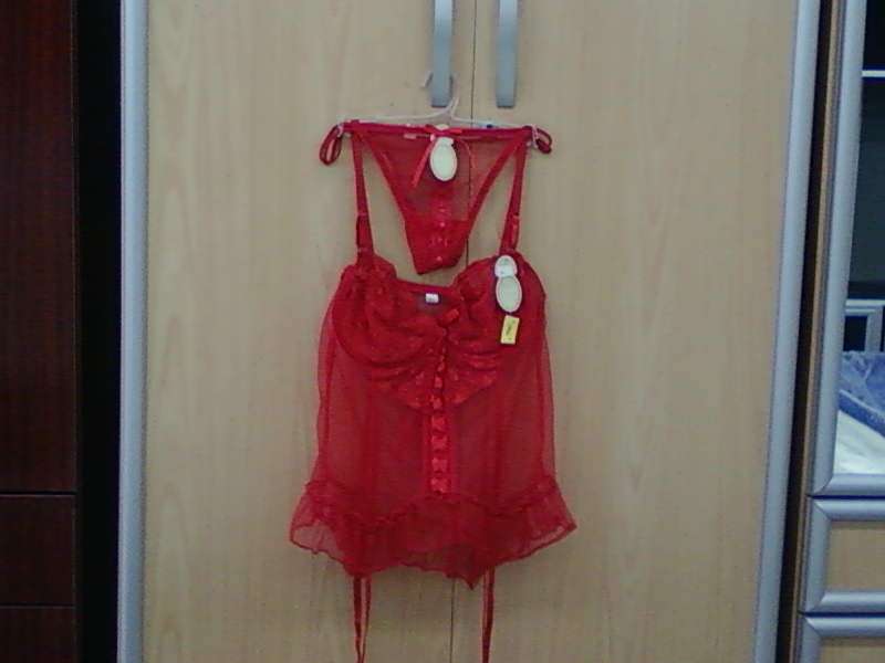 stunning corset with garter and maching g-string- S: XXL  (Small make)