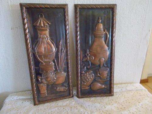 Two lovely copper wall pictures