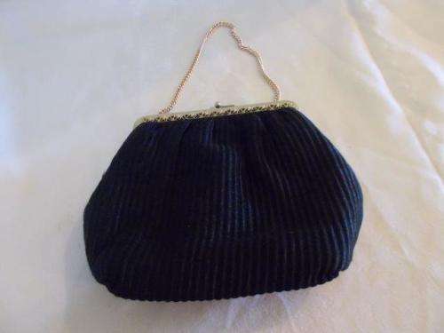 vintage plain black bag