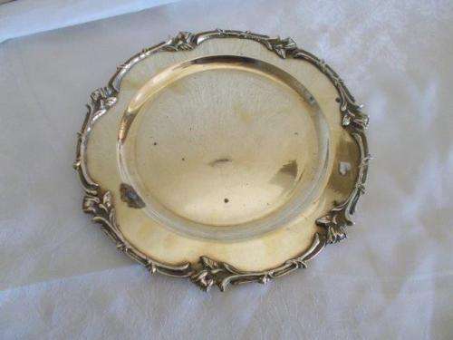 ornate small brass tray