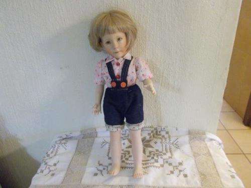 Tall full bisque porcelain doll