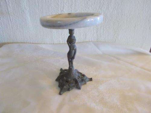 Sweet small cherub style with small marble top  ornamental table
