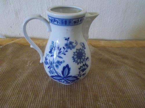 lovely blue and white water jug