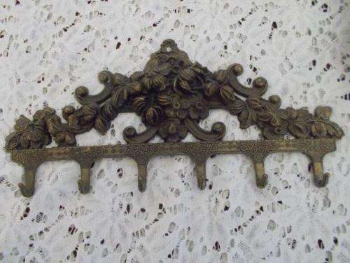 Ornate brass looking key holder