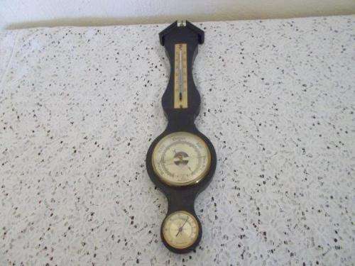Nice condition three in one barometer with thermometer and hydrometer