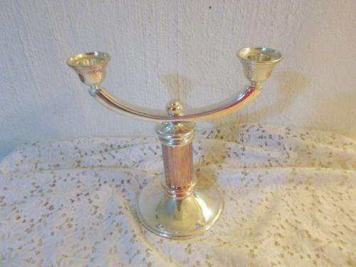 Stunning sliver plated candle stick holder