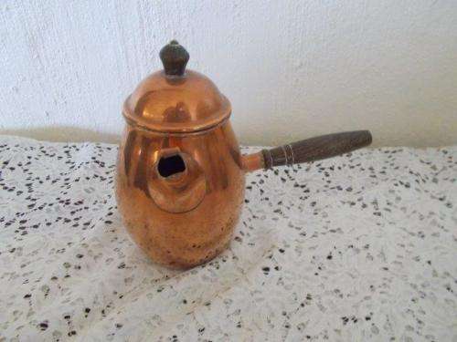 Vintage copper chocolate pot