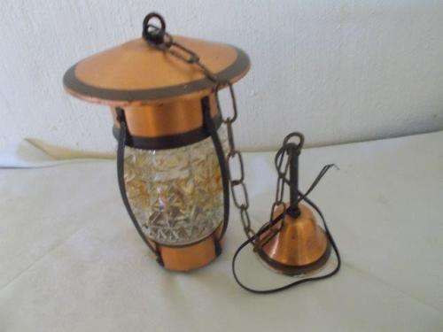 Copper ? looking ceiling lamp