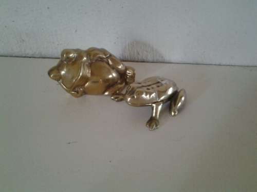two nice brass frogs**sale**